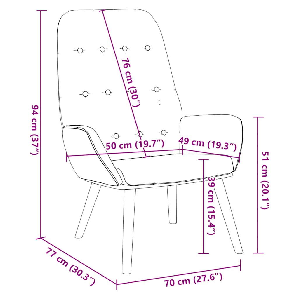 Fauteuil relaxant en tissu gris nuage - XIOS