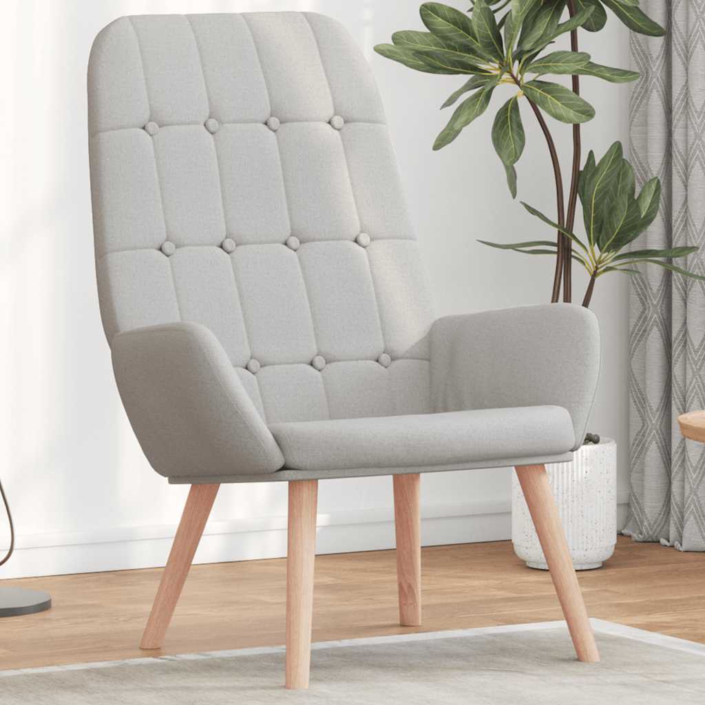 Fauteuil relaxant en tissu gris nuage - XIOS