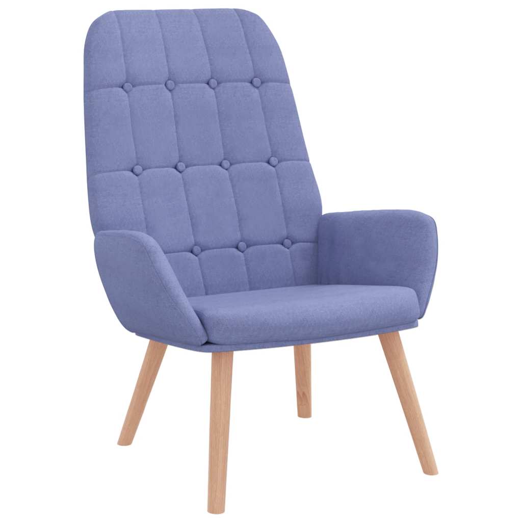 Fauteuil relaxant en jean bleu tissu - XIOS