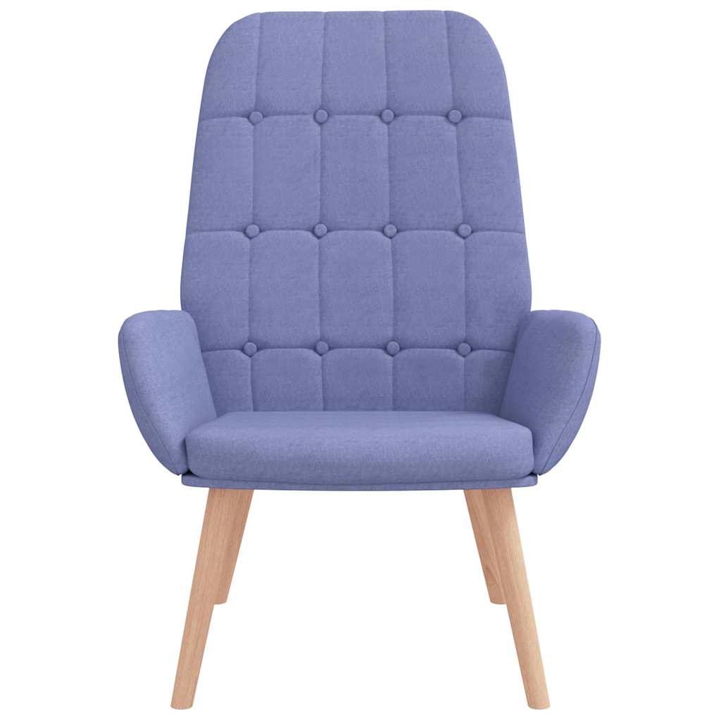 Fauteuil relaxant en jean bleu tissu - XIOS