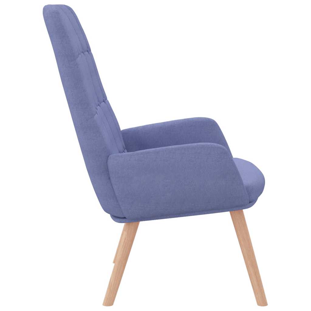 Fauteuil relaxant en jean bleu tissu - XIOS