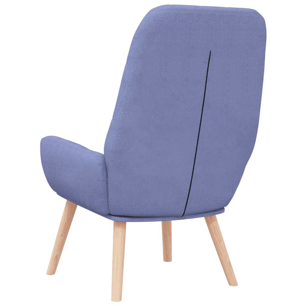 Fauteuil relaxant en jean bleu tissu - XIOS