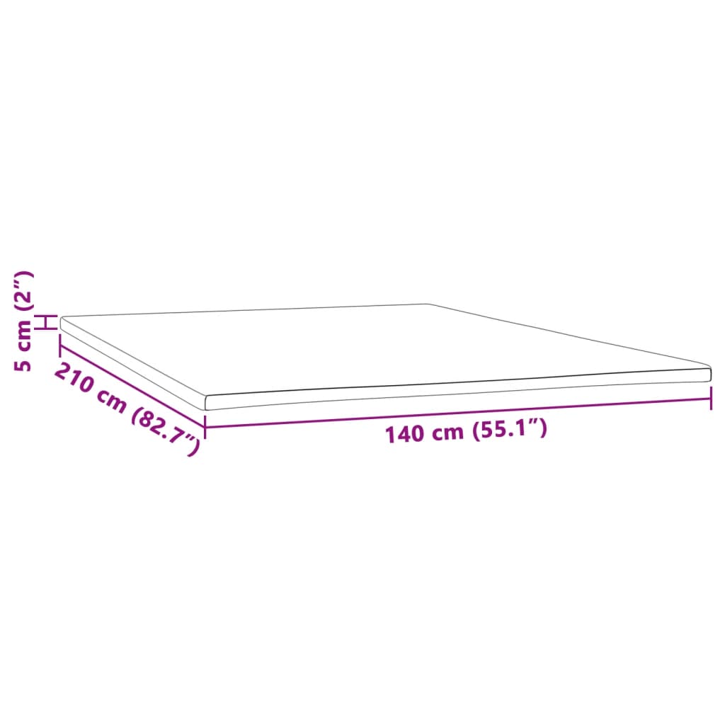 Sur-matelas 140x210x5 cm Couvre-matelas vidaXL