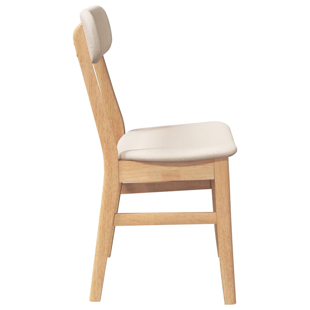 Chaises à manger coussins 2 pcs bois massif caoutchouc - XIOS