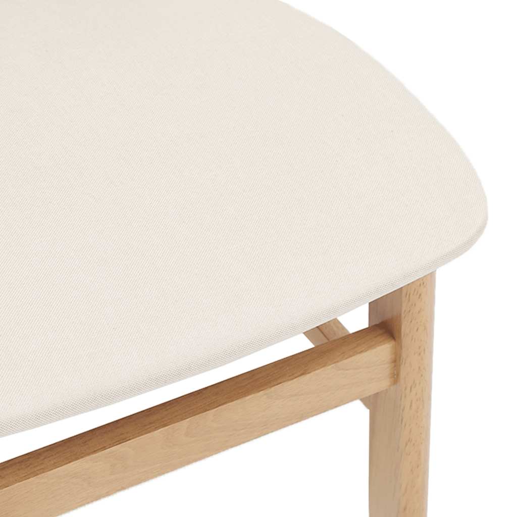 Chaises à manger coussins 2 pcs bois massif caoutchouc - XIOS