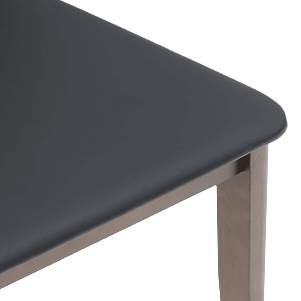 Chaises à manger coussins 2 pcs marron bois massif caoutchouc - XIOS