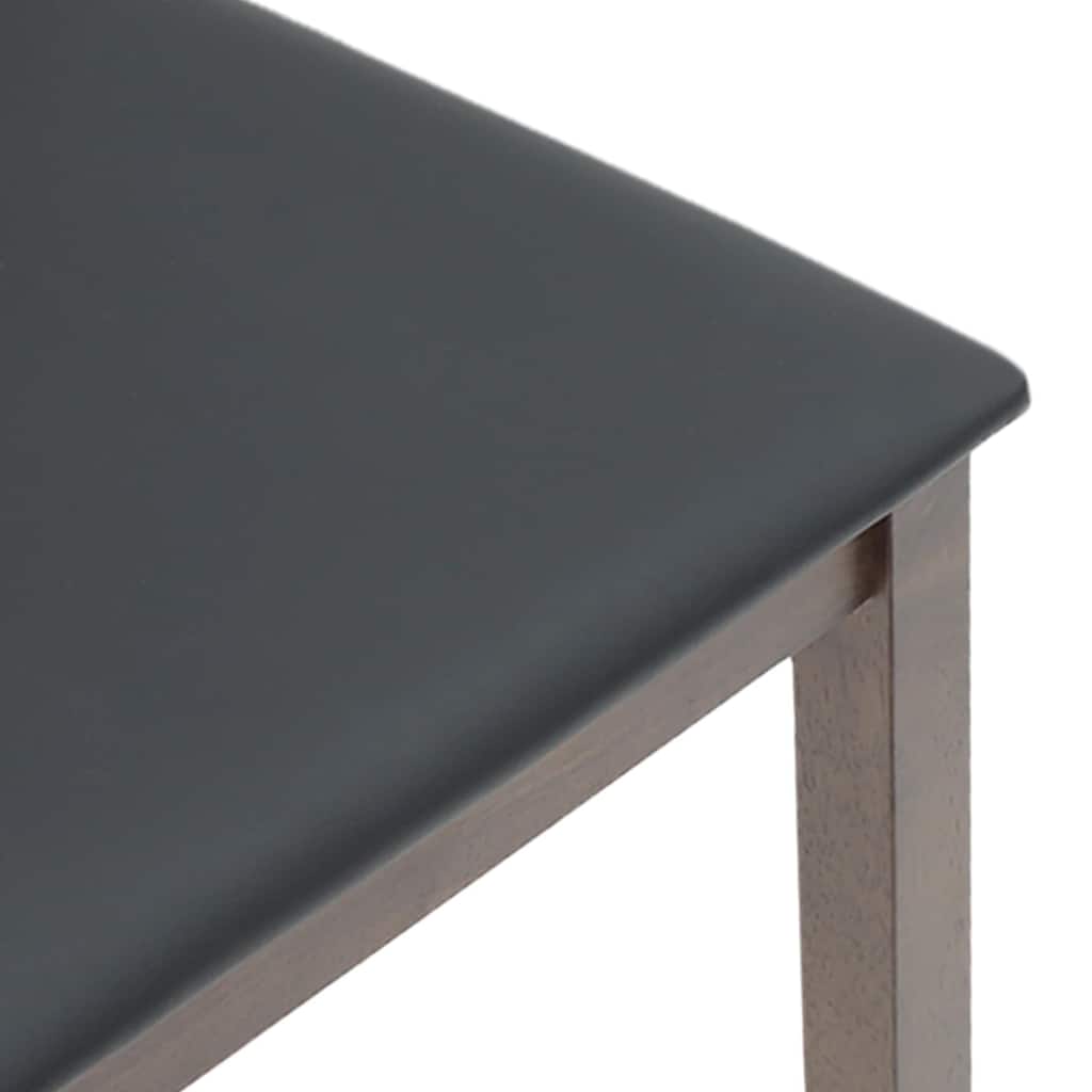 Chaises à manger coussins 2 pcs marron bois massif caoutchouc - XIOS