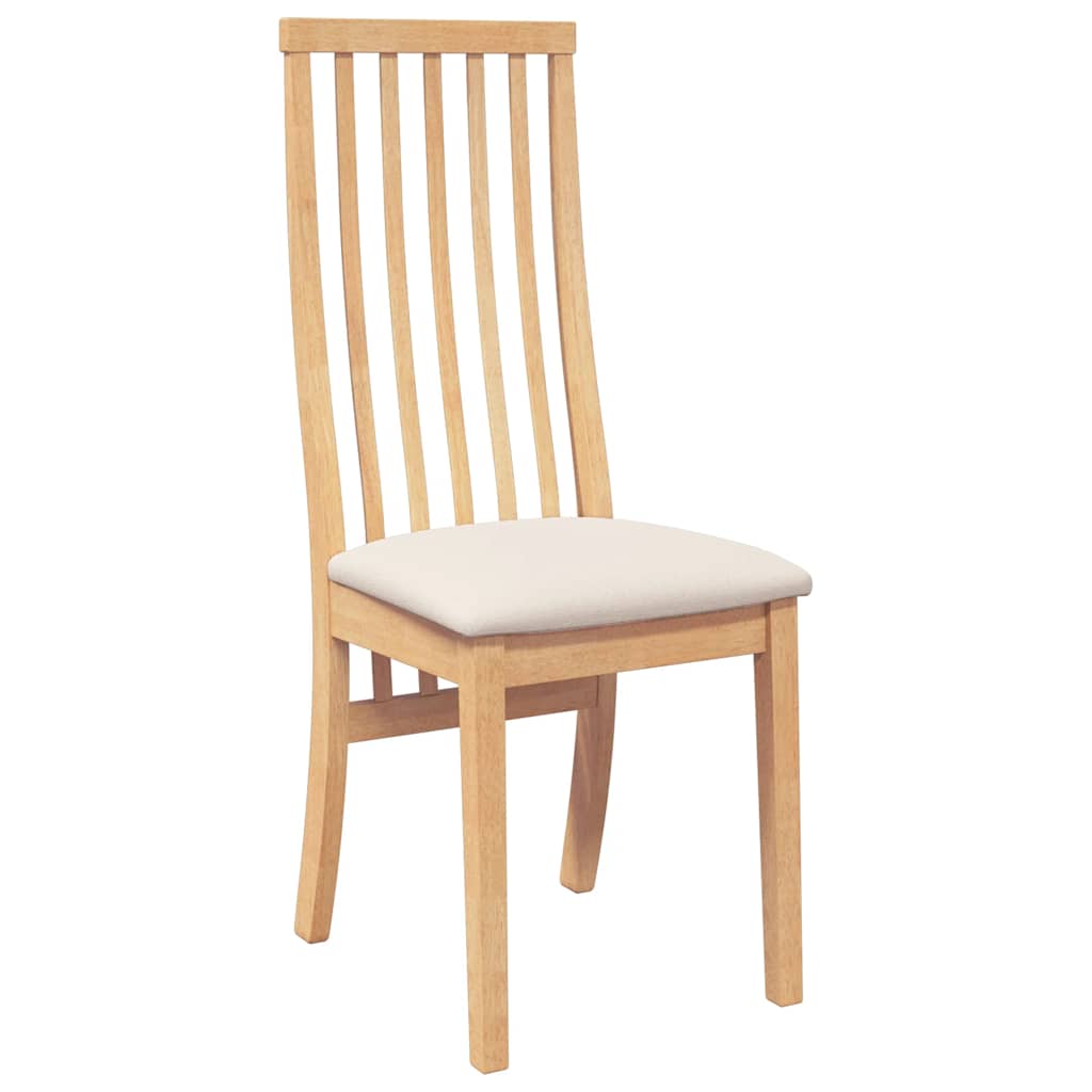 Chaises à manger coussins 2 pcs bois massif caoutchouc - XIOS