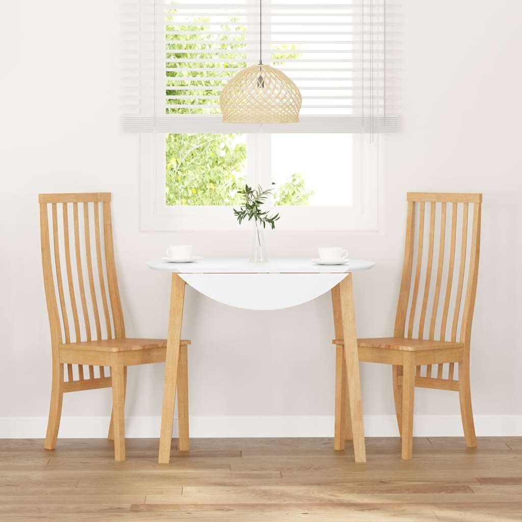 Chaises à manger 2 pcs bois massif caoutchouc - XIOS