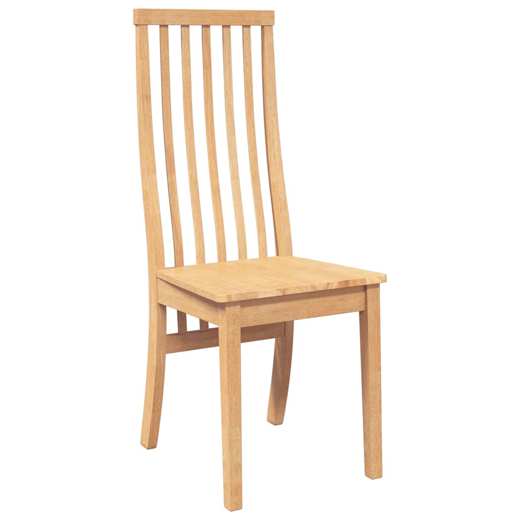 Chaises à manger 2 pcs bois massif caoutchouc - XIOS