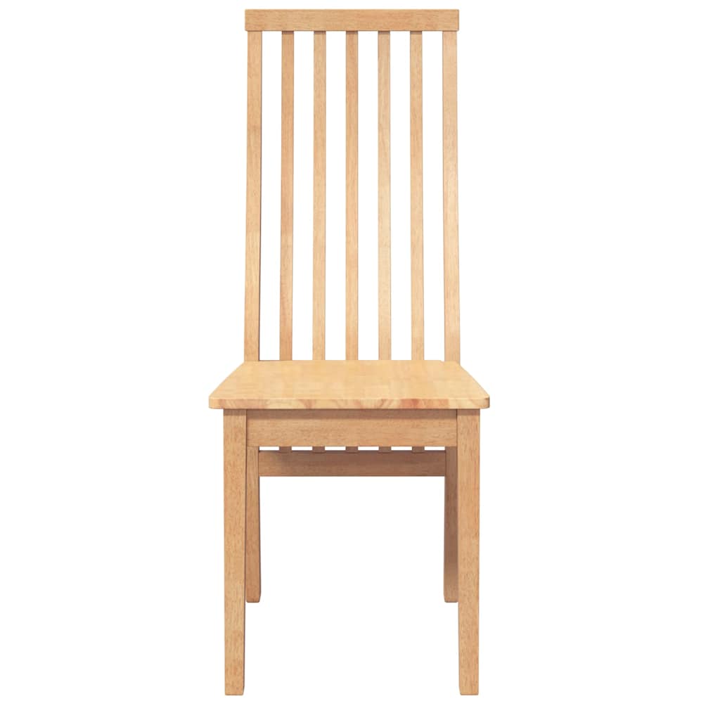 Chaises à manger 2 pcs bois massif caoutchouc - XIOS