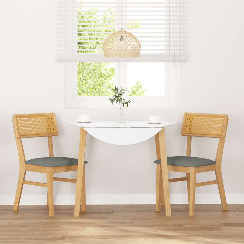 Chaises à manger coussins 2 pcs bois massif caoutchouc - XIOS