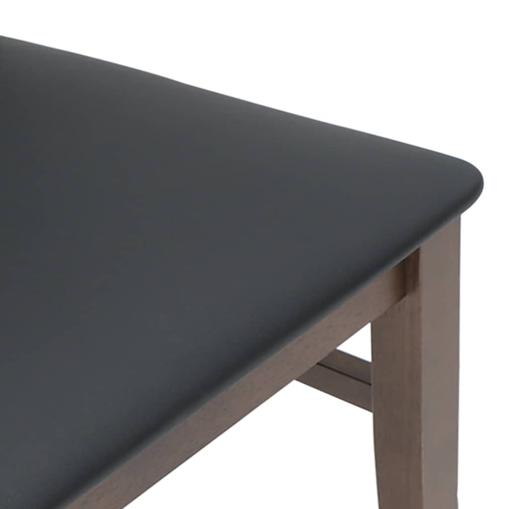 Chaises de salle à manger avec coussins (2 pcs) bois massif marron caoutchouc - XIOS