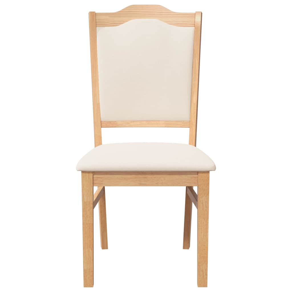 Chaises de salle à manger avec coussins (2 pcs) bois massif caoutchouc - XIOS