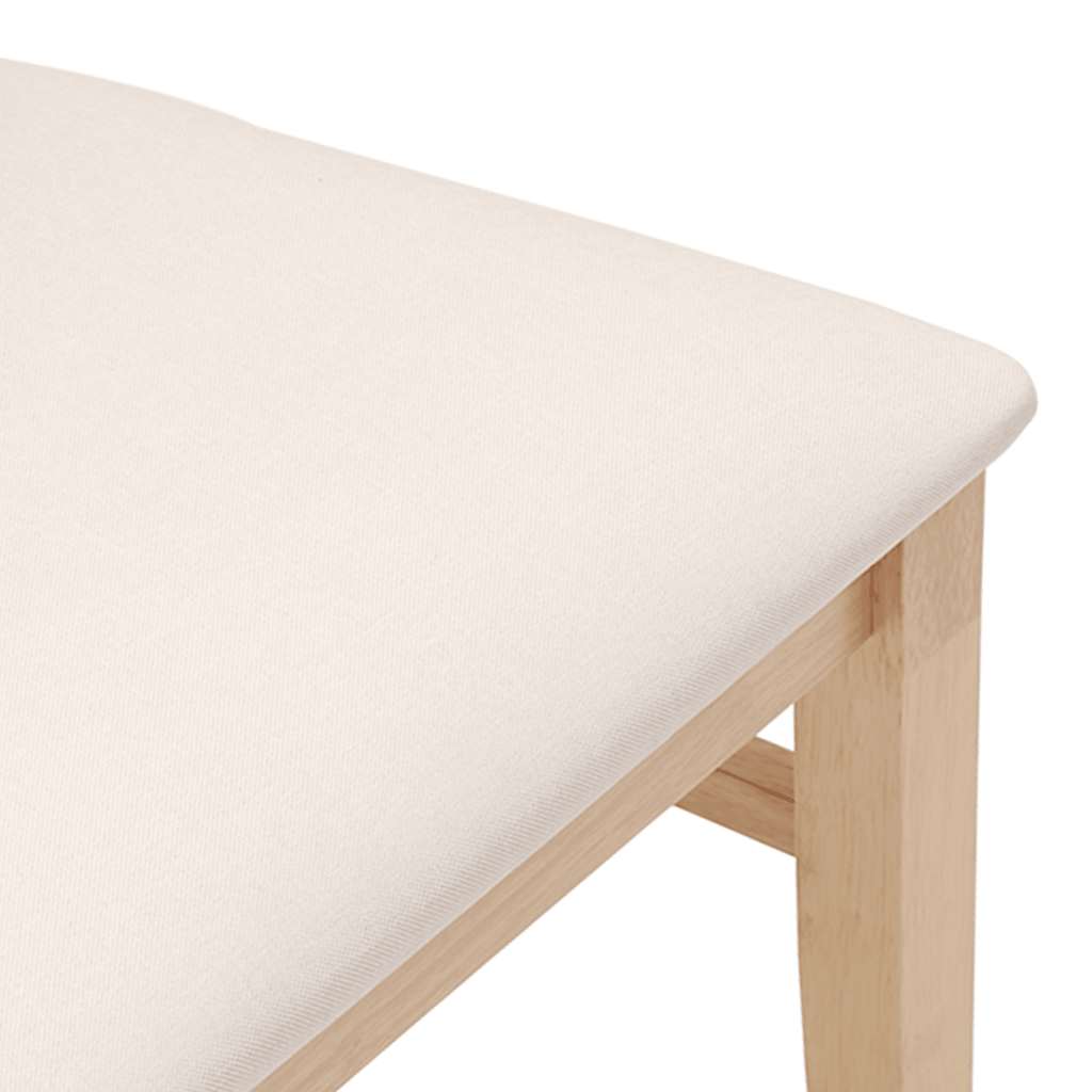 Chaises de salle à manger avec coussins (2 pcs) bois massif caoutchouc - XIOS