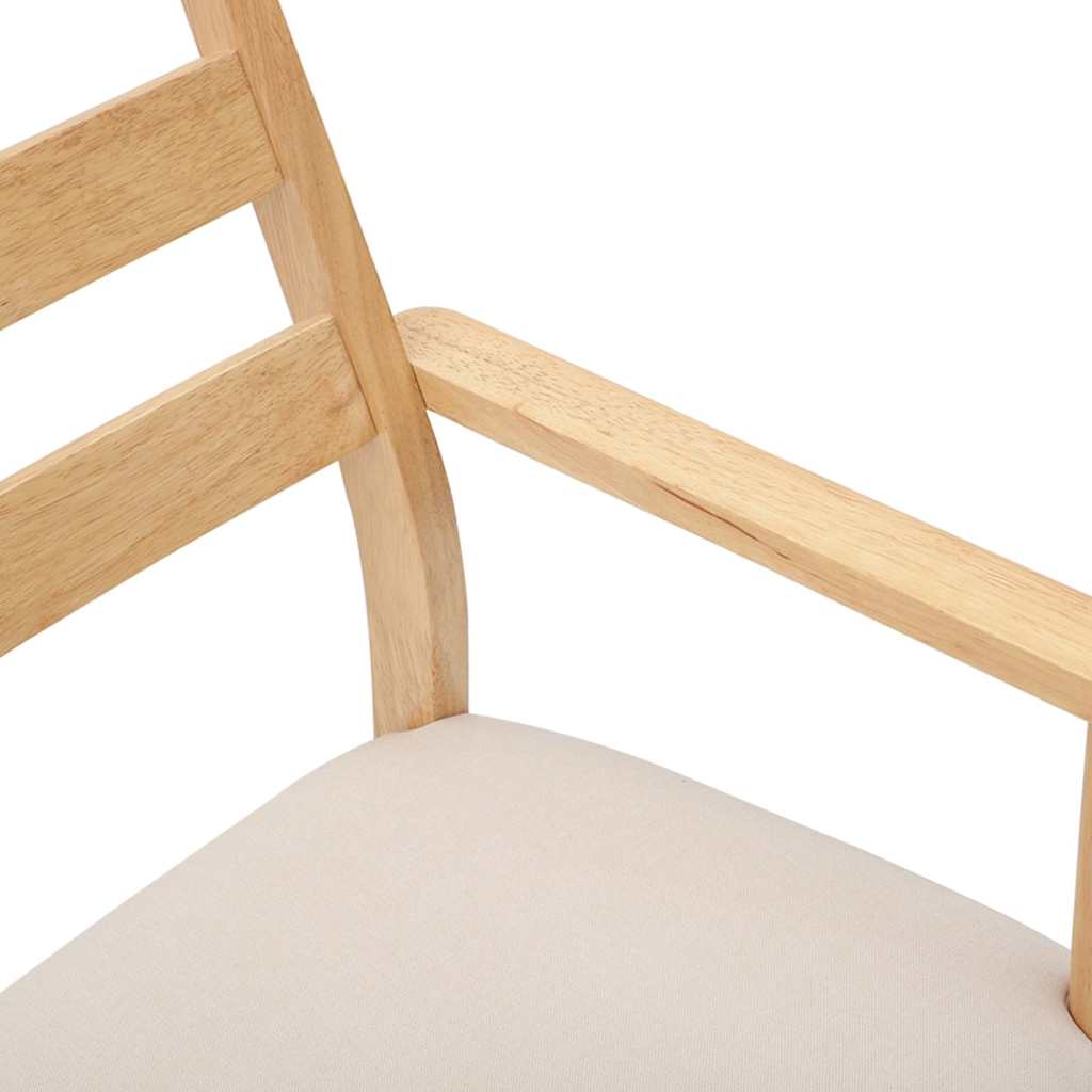 Chaises de salle à manger avec coussins (2 pcs) bois massif caoutchouc - XIOS