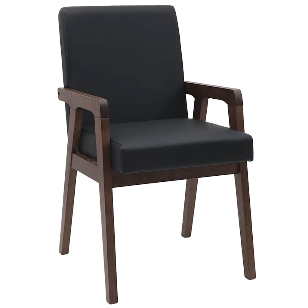 Chaises de salle à manger avec coussins (2 pcs) bois massif marron caoutchouc - XIOS