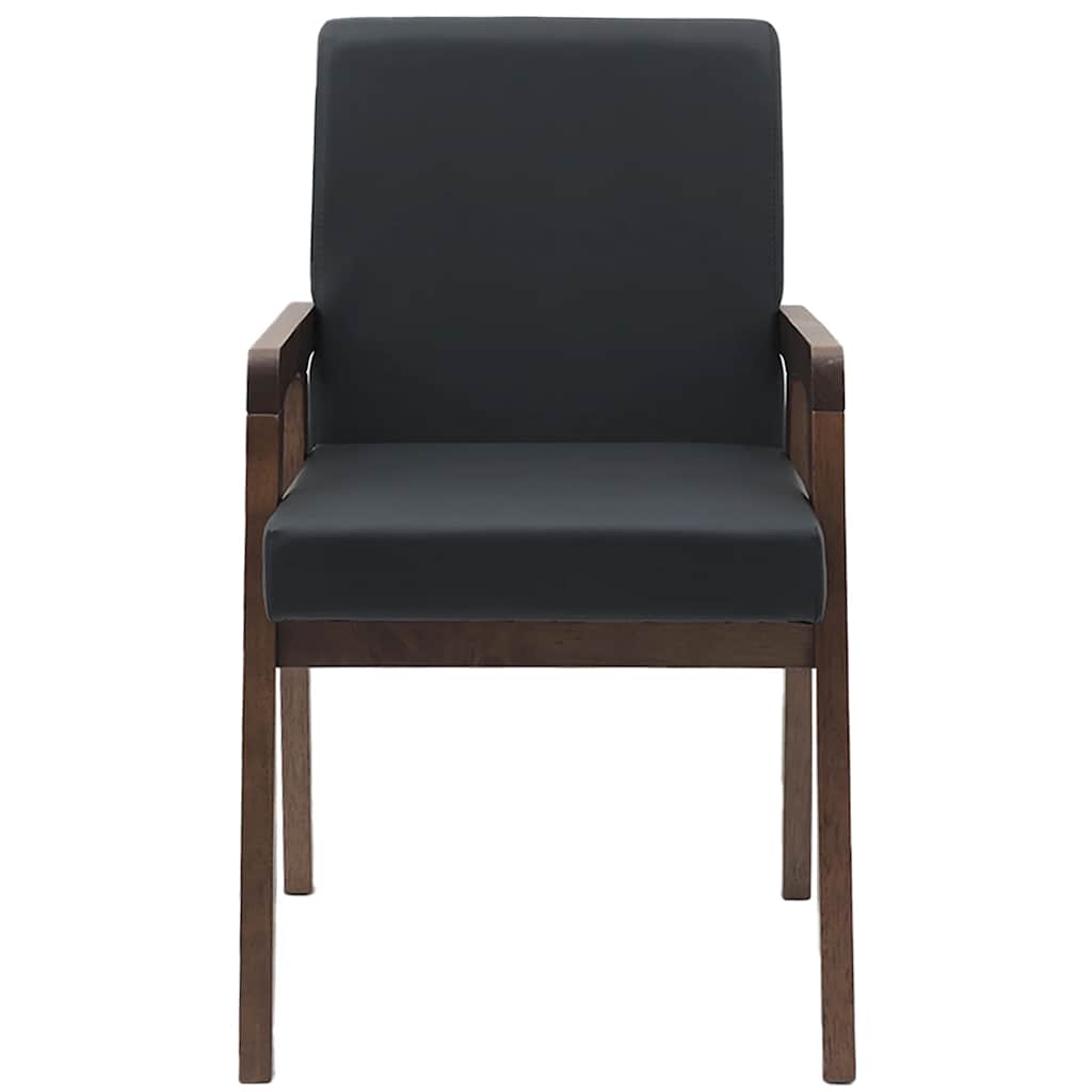 Chaises de salle à manger avec coussins (2 pcs) bois massif marron caoutchouc - XIOS