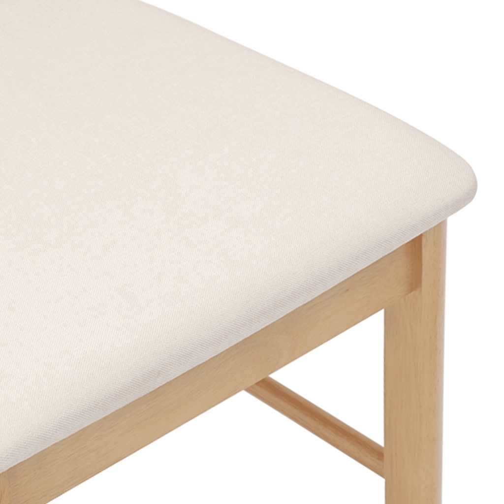 Chaises à manger coussins 2 pcs bois massif caoutchouc - XIOS