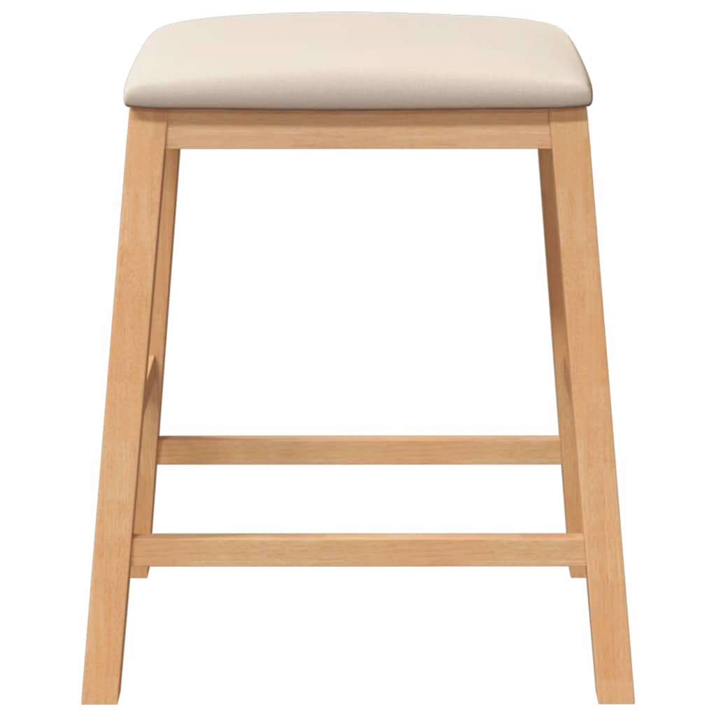 chaises de bar avec coussins 2 pcs bois massif d'hévéa - XIOS