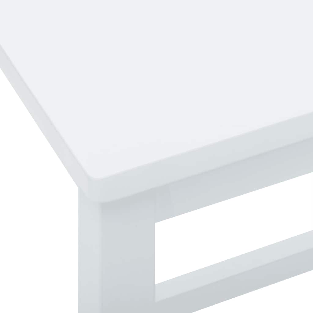 Chaises de bar 2 pcs blanc bois massif d'hévéa - XIOS