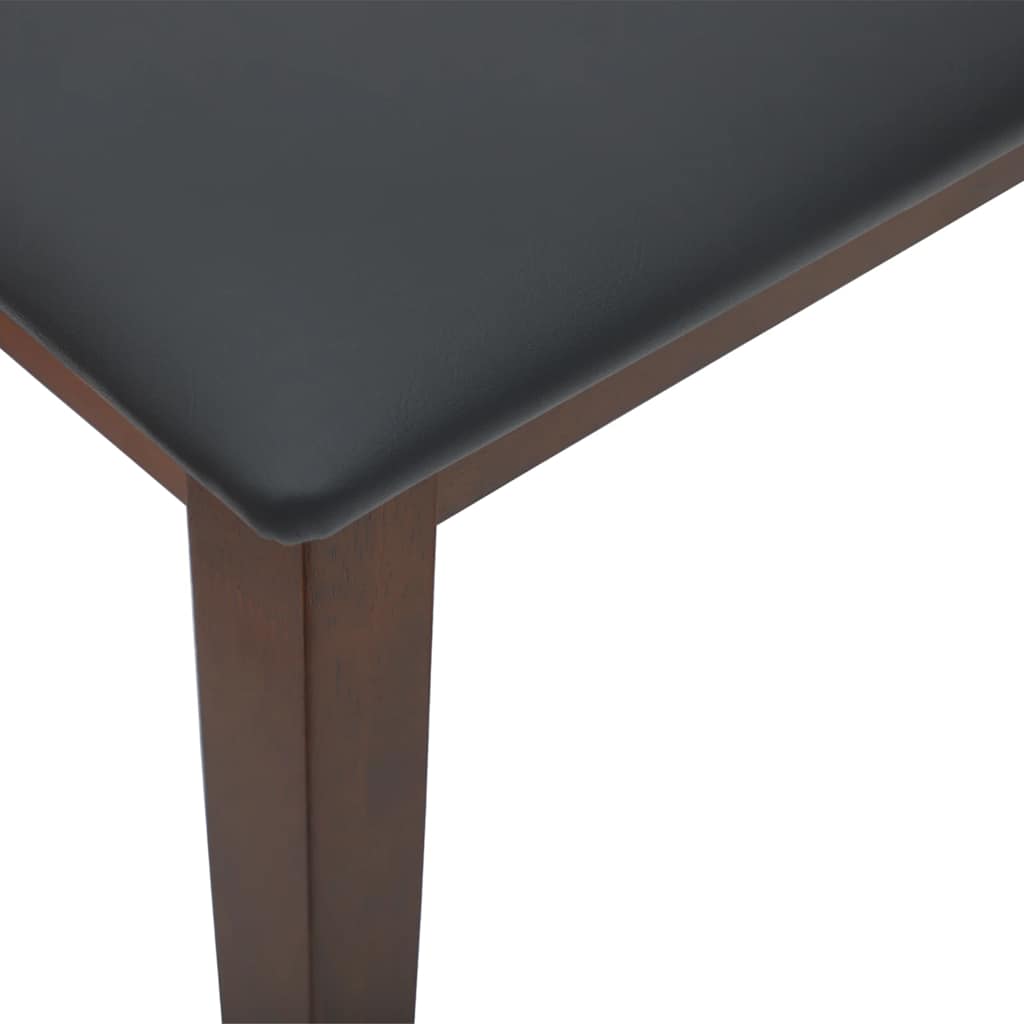 Banc 90 cm marron bois massif caoutchouc - XIOS
