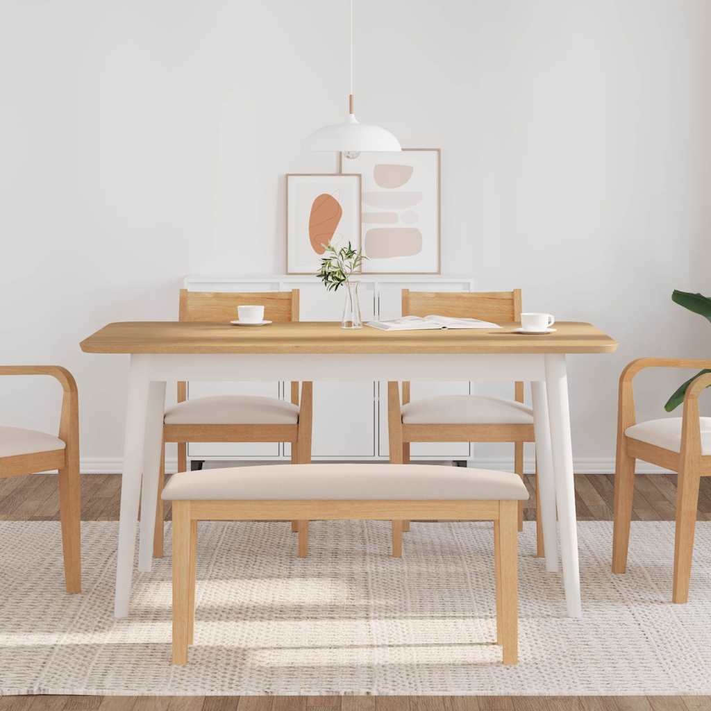 Banc 90 cm bois massif caoutchouc - XIOS