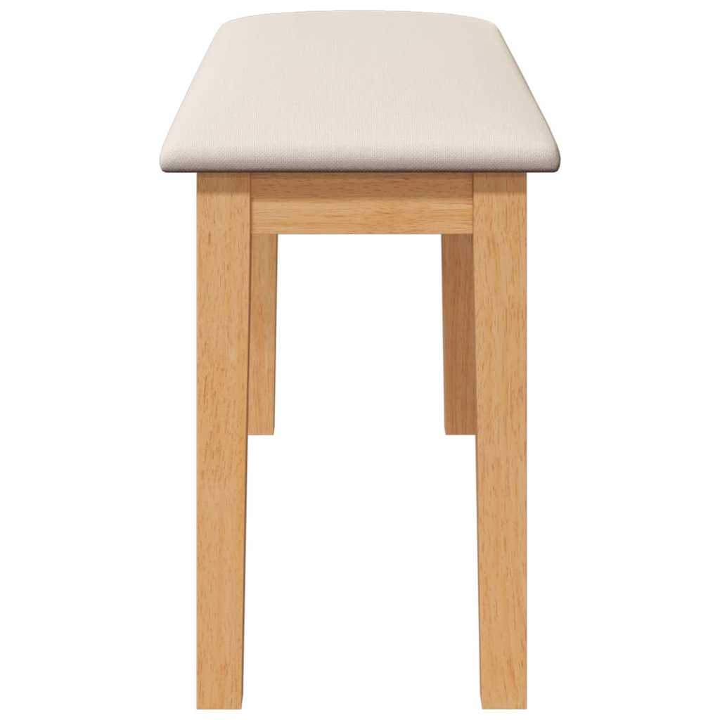 Banc 90 cm bois massif caoutchouc - XIOS