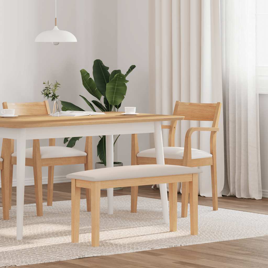 Banc 90 cm bois massif caoutchouc - XIOS