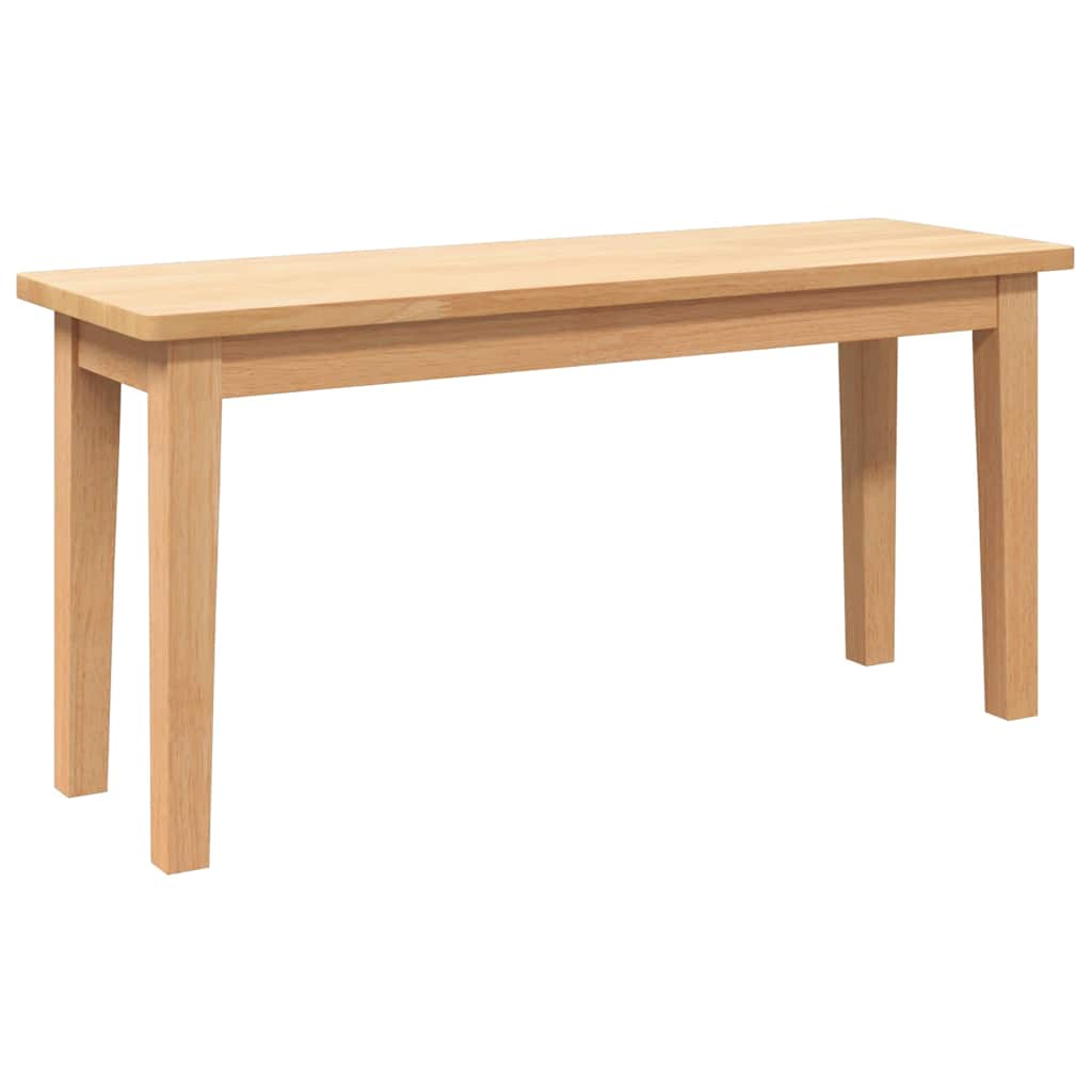 Banc 90 cm bois massif caoutchouc Bancs de cuisine & salle à manger vidaXL