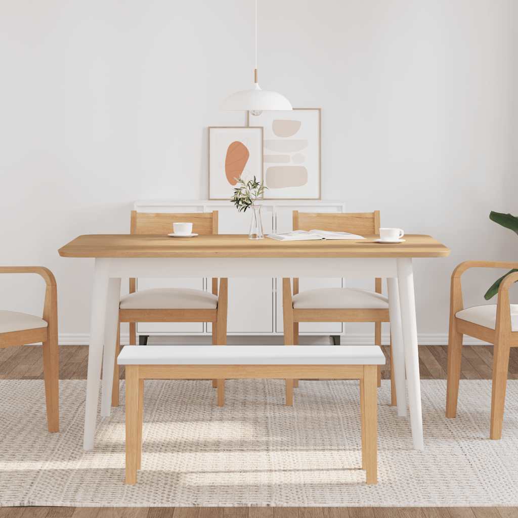 Banc 90 cm bois massif caoutchouc - XIOS