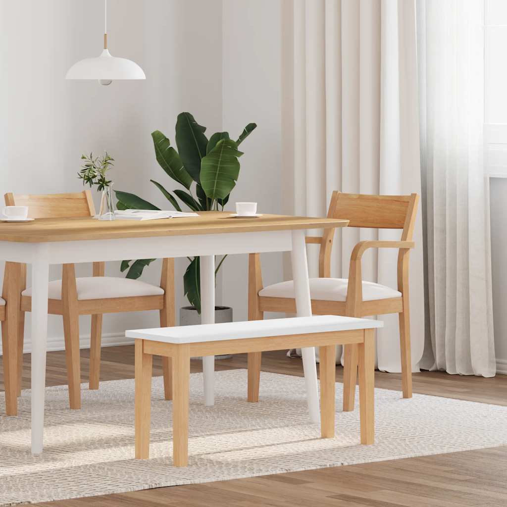 Banc 90 cm bois massif caoutchouc - XIOS