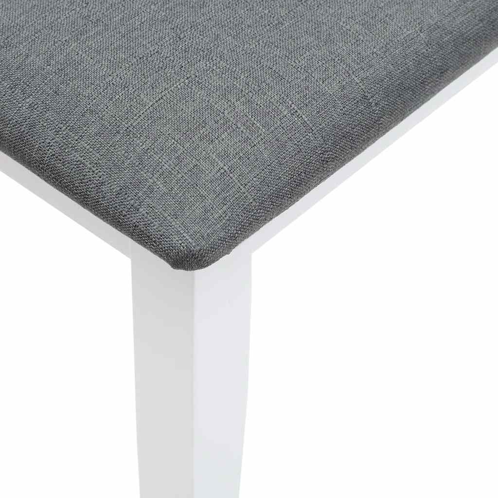 Banc 90 cm blanc bois massif caoutchouc - XIOS
