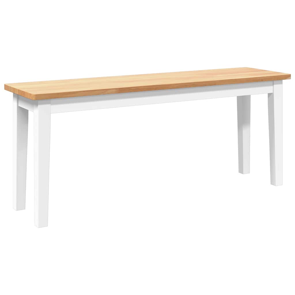 Banc 110 cm bois massif caoutchouc Bancs de cuisine & salle à manger vidaXL