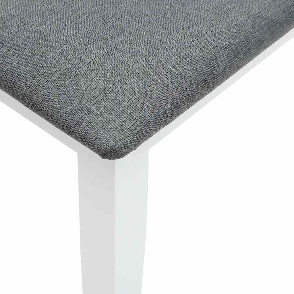 Banc 110 cm blanc bois massif caoutchouc - XIOS