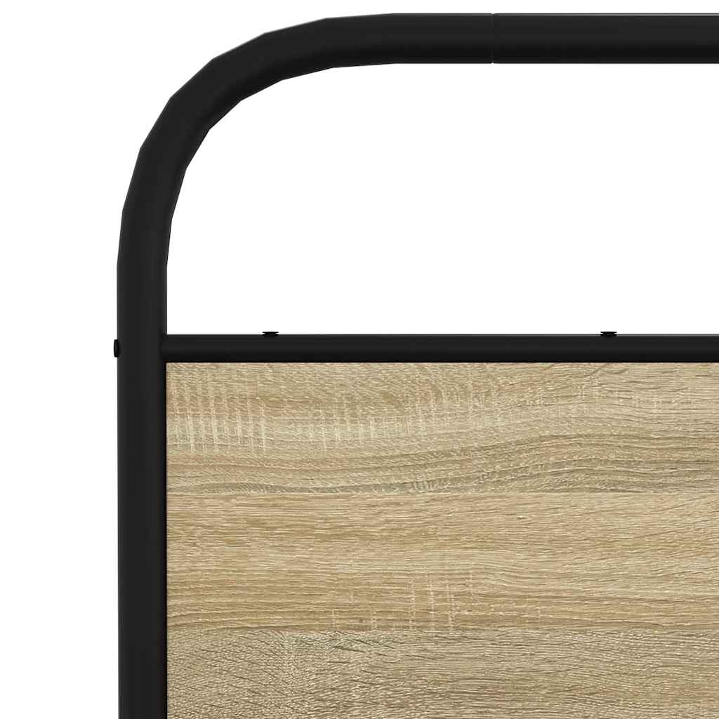 Cadre de lit sans matelas 140x190 cm chêne sonoma - XIOS