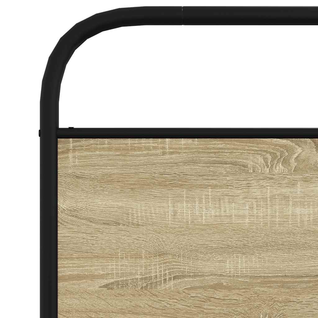 Cadre de lit sans matelas 90x200cm chêne sonoma bois ingénierie - XIOS