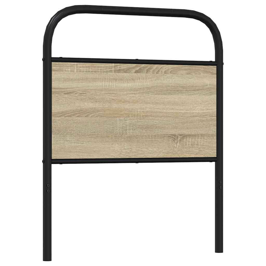 Tête de lit chêne sonoma 80 cm acier et bois d'ingénierie - XIOS