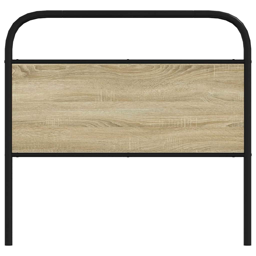 Tête de lit chêne sonoma 90 cm acier et bois d'ingénierie - XIOS