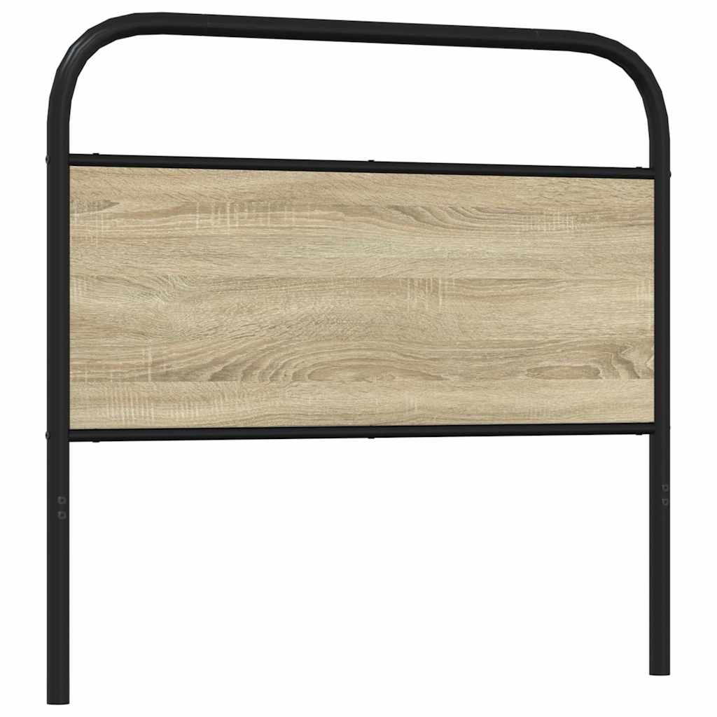 Tête de lit chêne sonoma 90 cm acier et bois d'ingénierie - XIOS