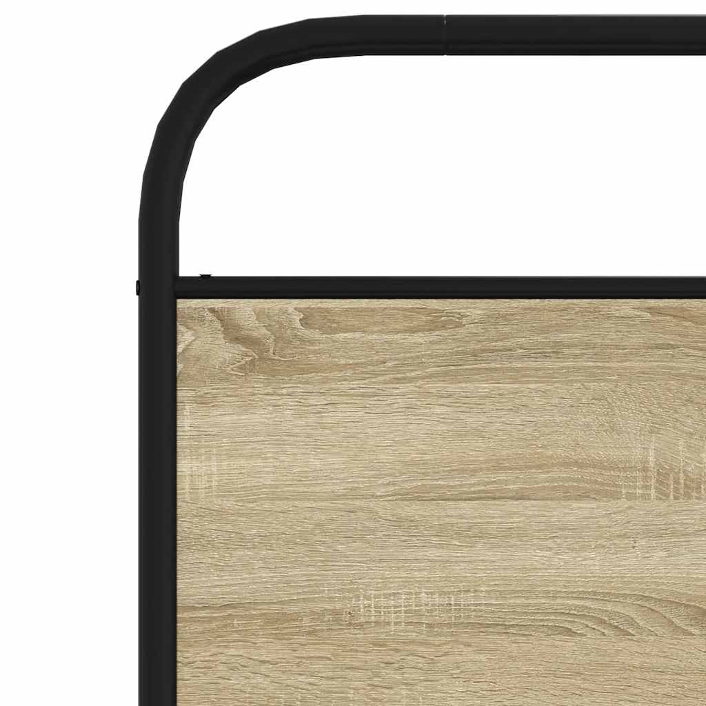 Tête de lit chêne sonoma 90 cm acier et bois d'ingénierie - XIOS
