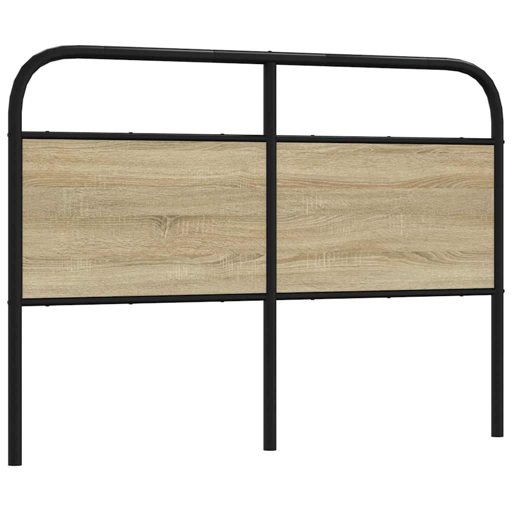 Tête de lit chêne sonoma 135 cm acier et bois d'ingénierie - XIOS