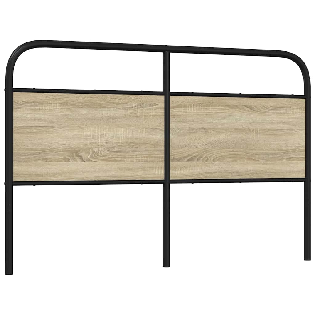 Tête de lit chêne sonoma 150 cm acier et bois d'ingénierie - XIOS