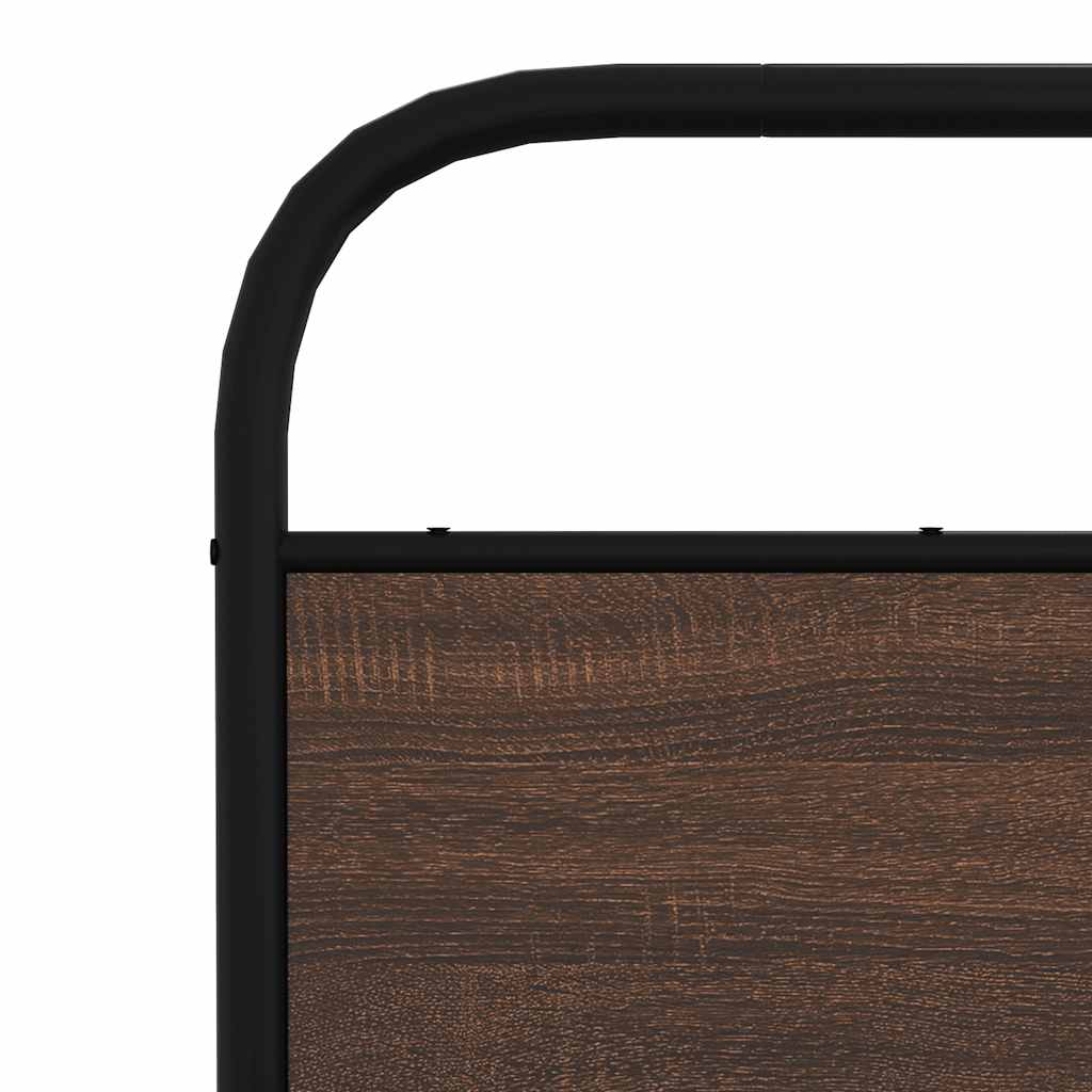 Cadre de lit sans matelas 140x200 cm chêne marron - XIOS