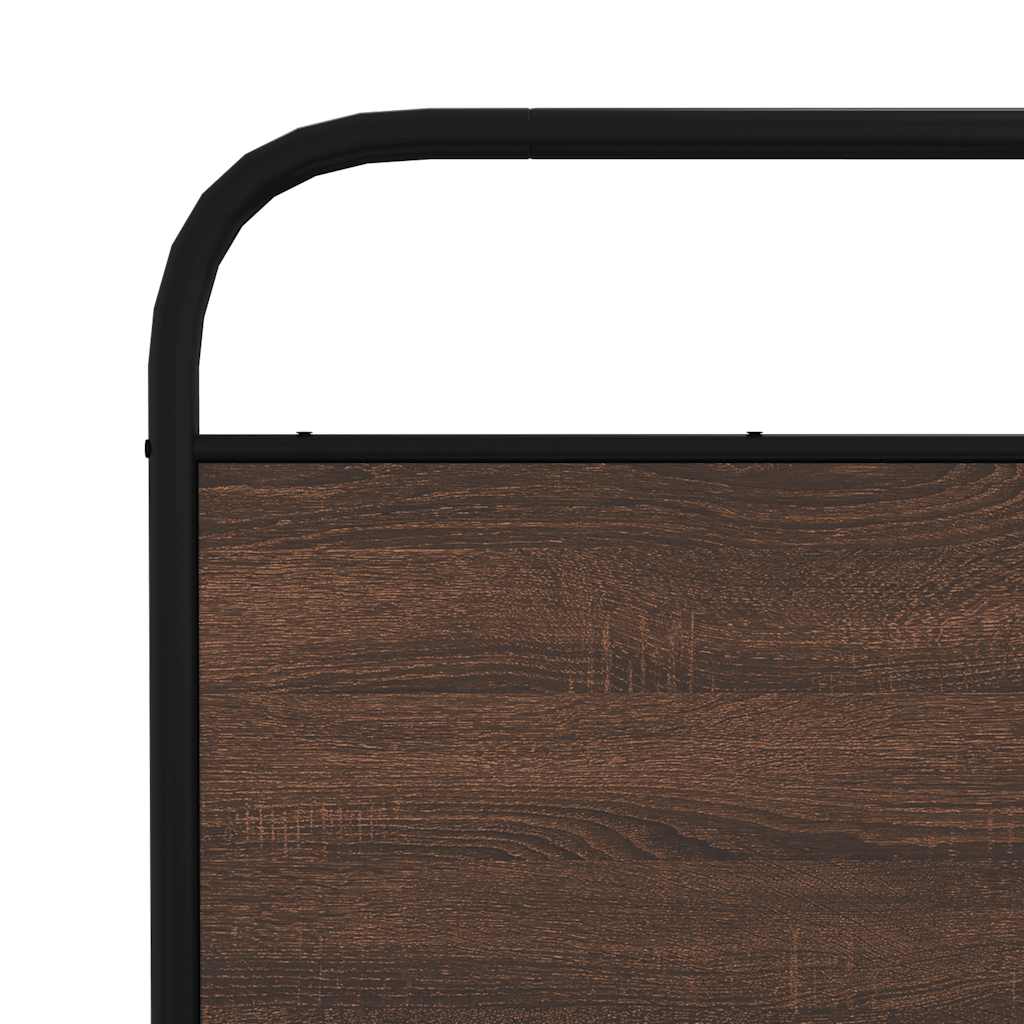 Cadre de lit sans matelas 150x200 cm chêne marron - XIOS