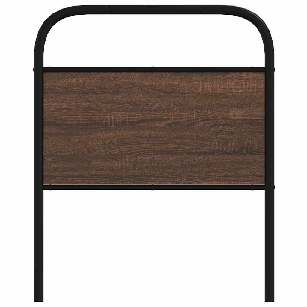 Tête de lit chêne marron 75 cm acier et bois d'ingénierie - XIOS