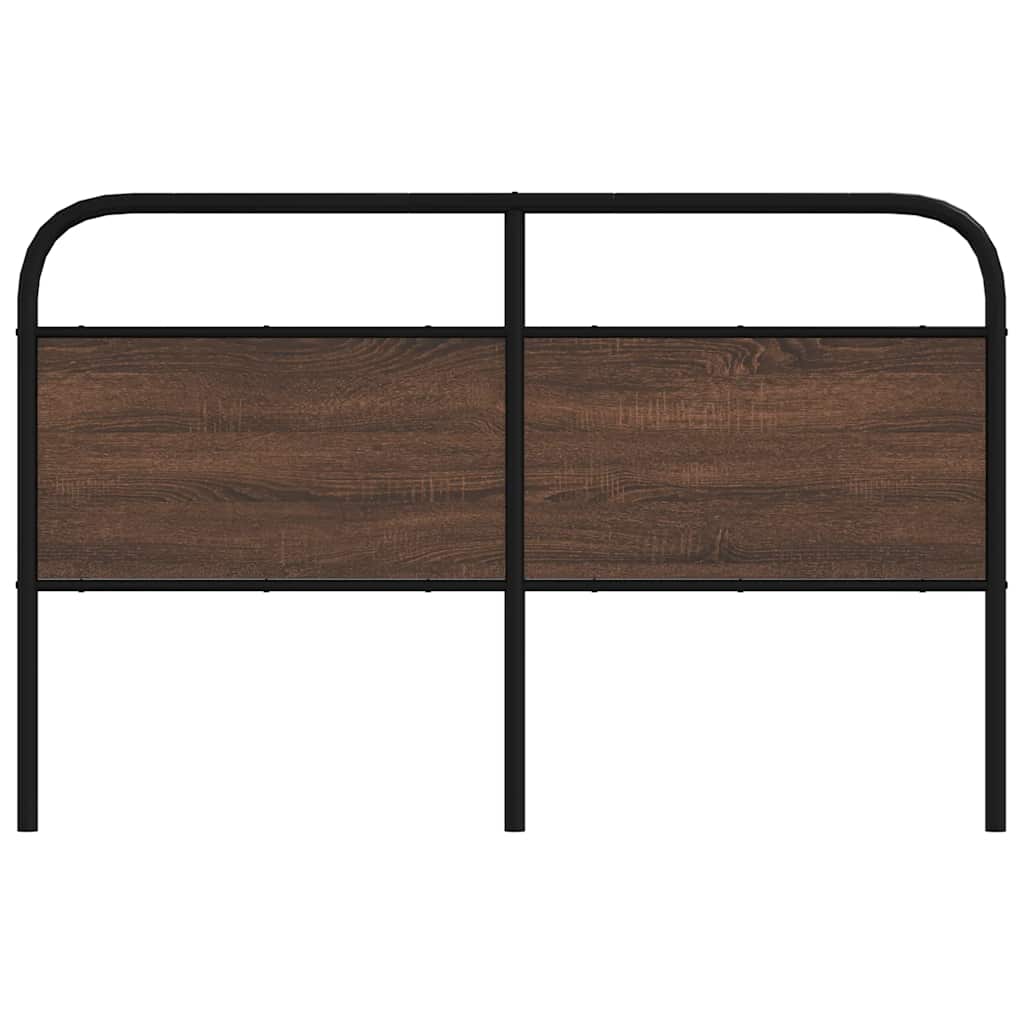 Tête de lit chêne marron 150 cm acier et bois d'ingénierie - XIOS