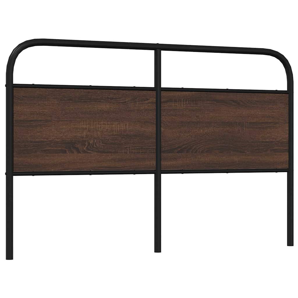 Tête de lit chêne marron 150 cm acier et bois d'ingénierie - XIOS