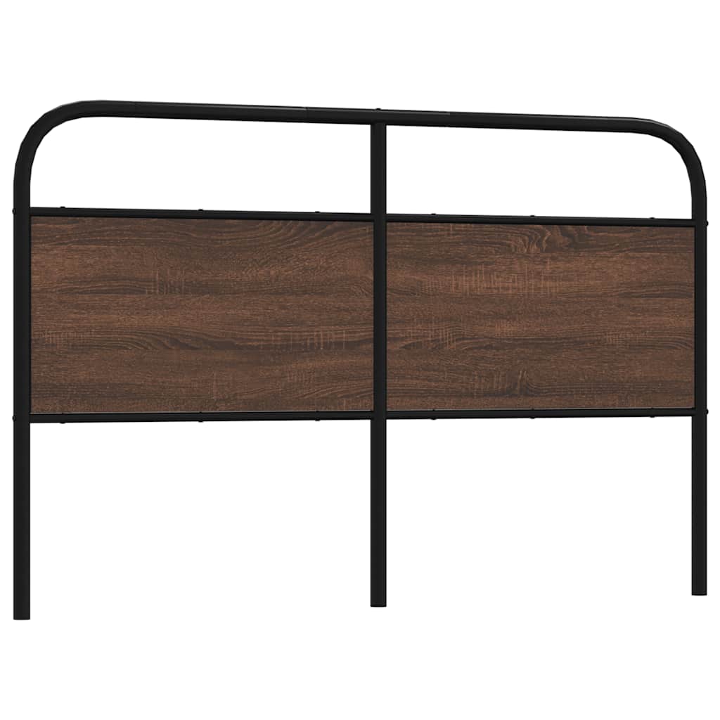 Tête de lit chêne marron 160 cm acier et bois d'ingénierie - XIOS