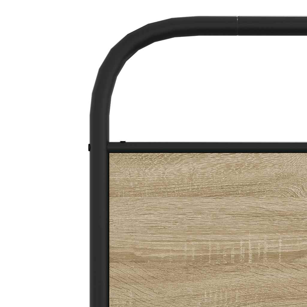 Cadre de lit sans matelas 90x200cm chêne sonoma bois ingénierie - XIOS